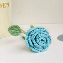 Crochet Artificial Rose Home Decor