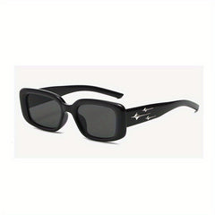 Men's Rectangle Sunglasses Oval Vintage Unisex Sun Shades