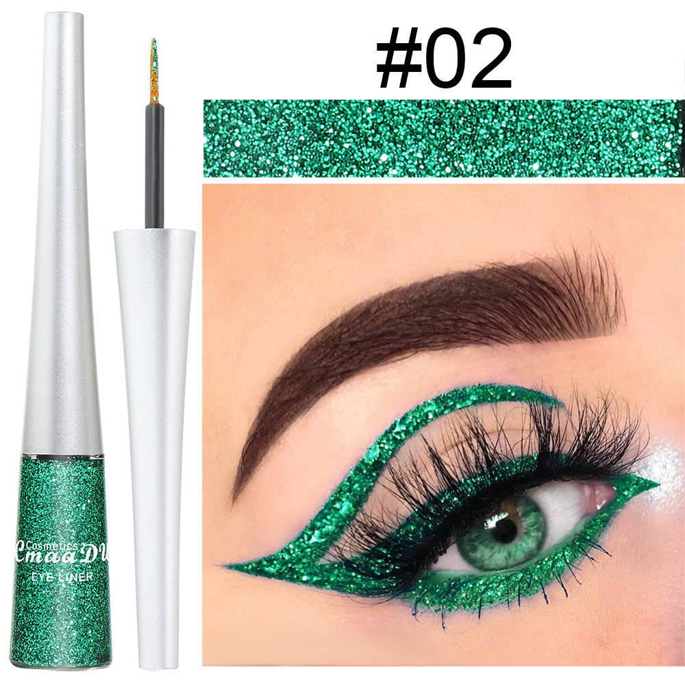 Waterproof Glitter Metallic Liquid Eyeliner Pencil Long Lasting Eye Makeup