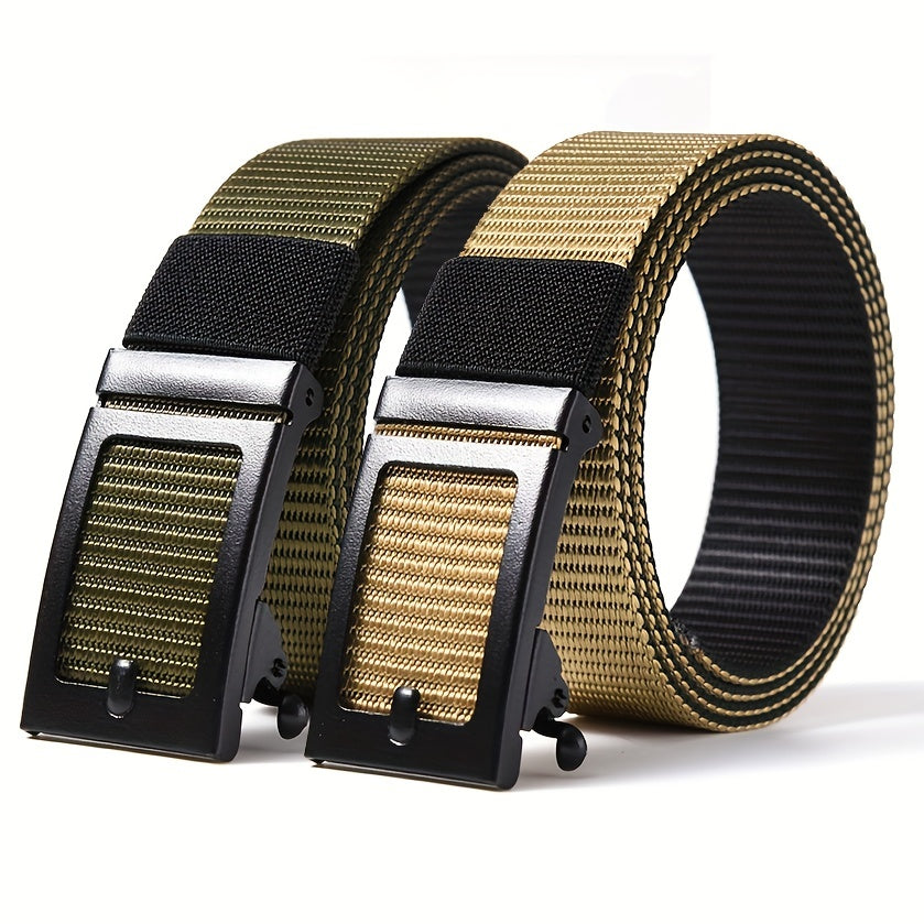 Men's Tactical Military Belt with Automatic Buckle