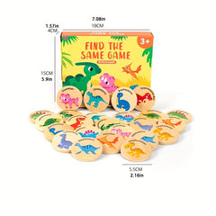 Dinosaur Matching Game Puzzle Wooden Toys