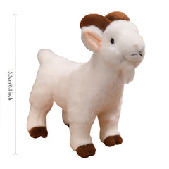 Simulated Goat Plush Toy Soft Faux Fur Animal