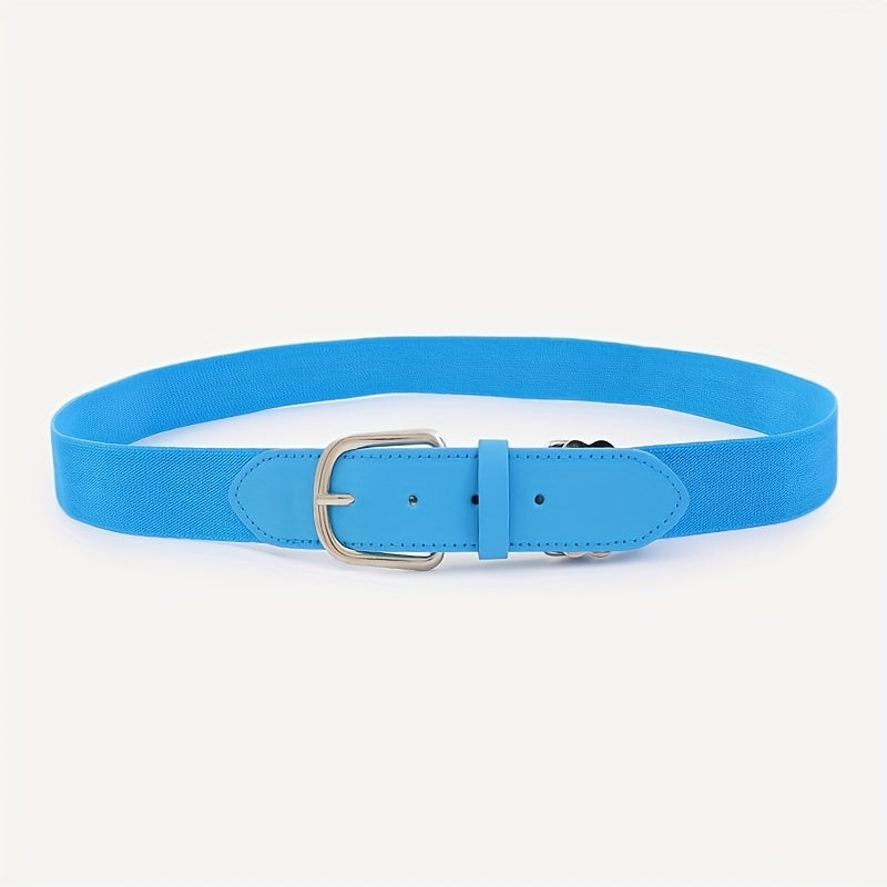 Men's Baseball Belt - Adjustable Elastic Waistband for Comfort
