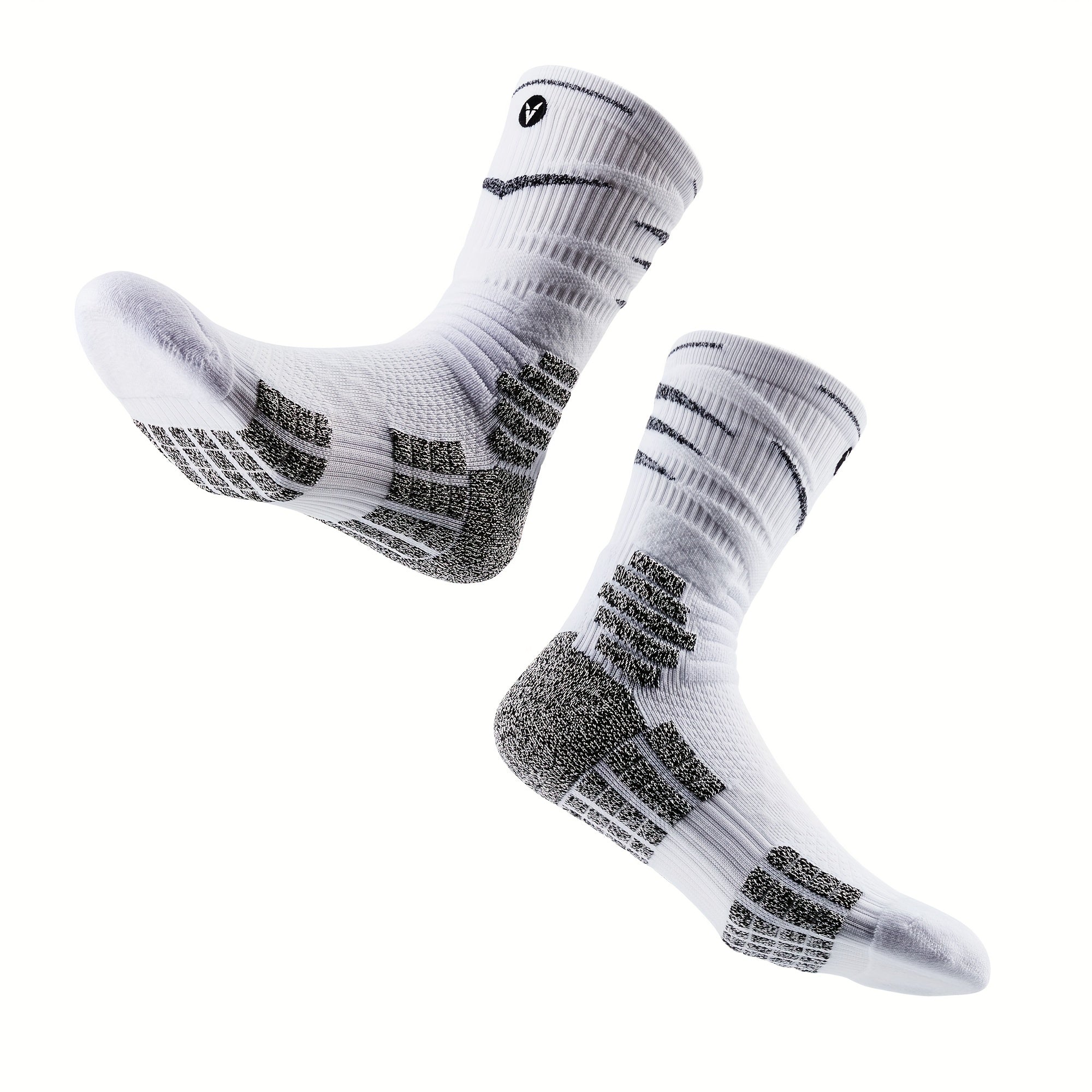 Veidoorn Basketball Socks Towel Bottom Compression Anti Slip Sweat Absorbing