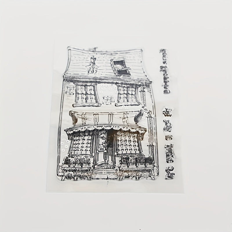 1pc House DIY Scrapbook Transparent Stamp