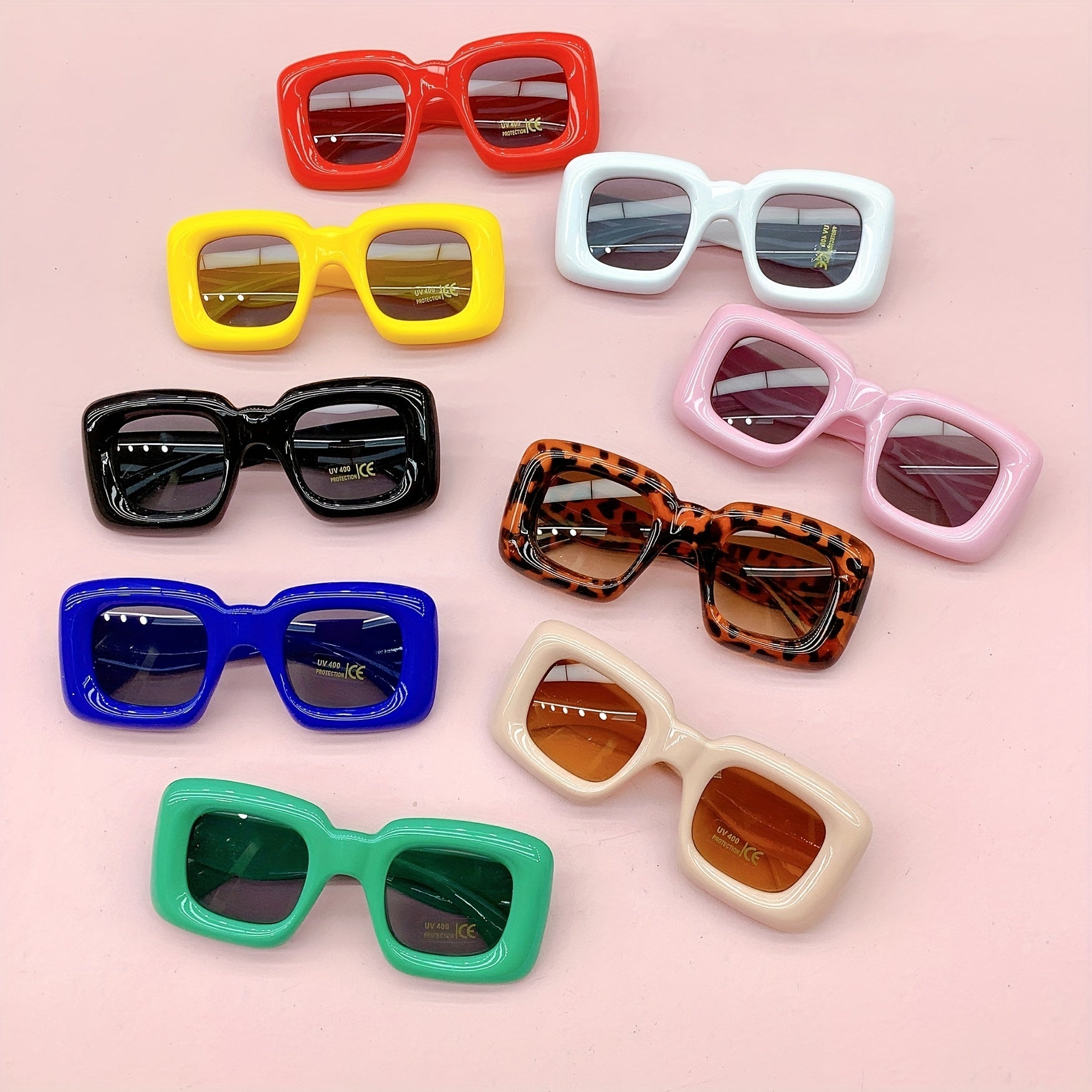 Kids Square Frame Sunglasses UV400 Outdoor Shade Glasses