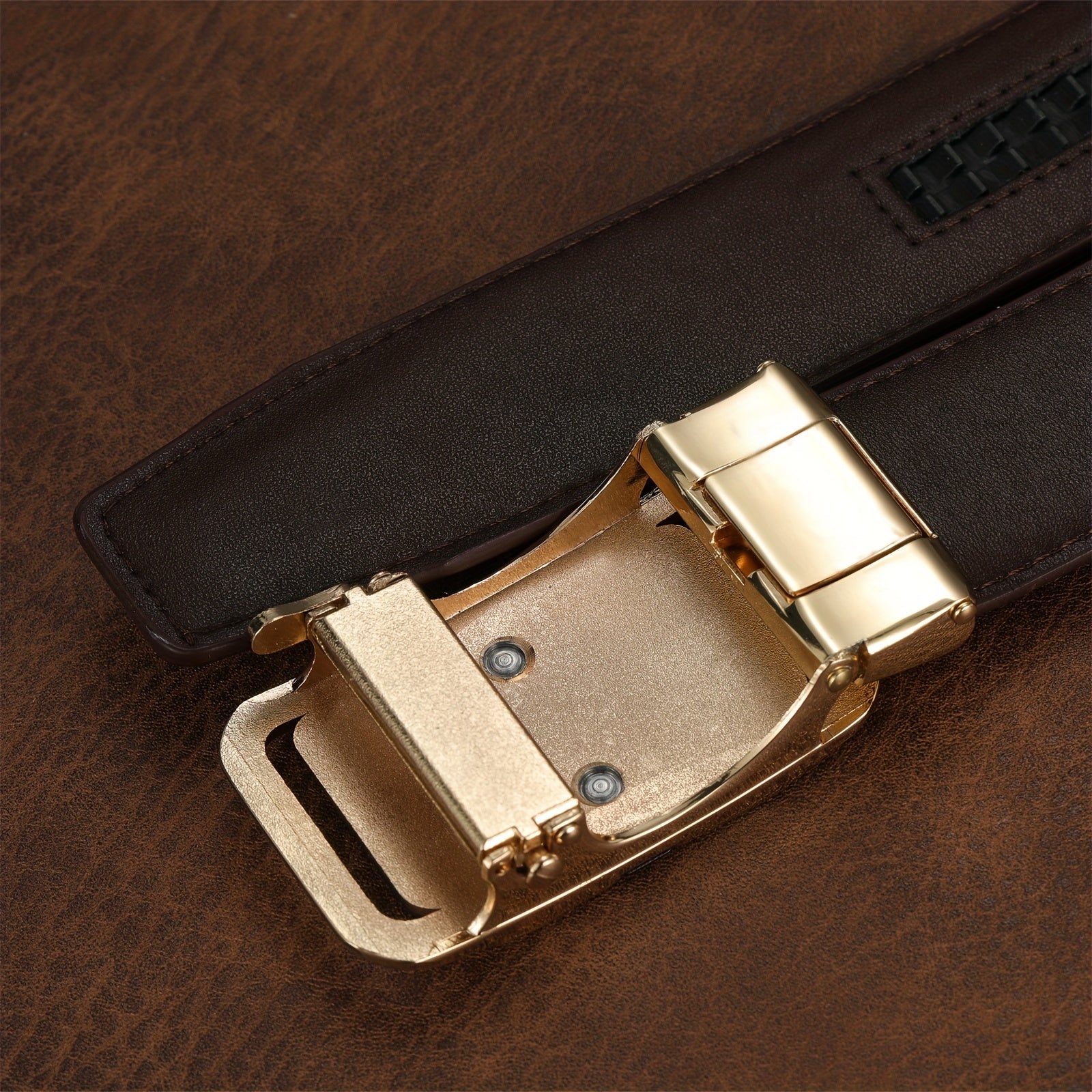 Casual Men's Frosted Auto Buckle Belt Ins