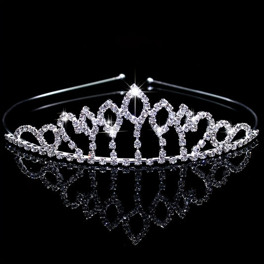 Rhinestone Queen Crown Tiara Wedding Hair Accessory