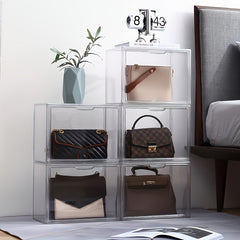 1pc Transparent Storage Box Bags Storage Case Bedroom Living Room Accessories