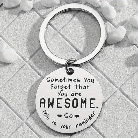 Reminder Keychain Stainless Steel Gift for Birthdays and Christmas
