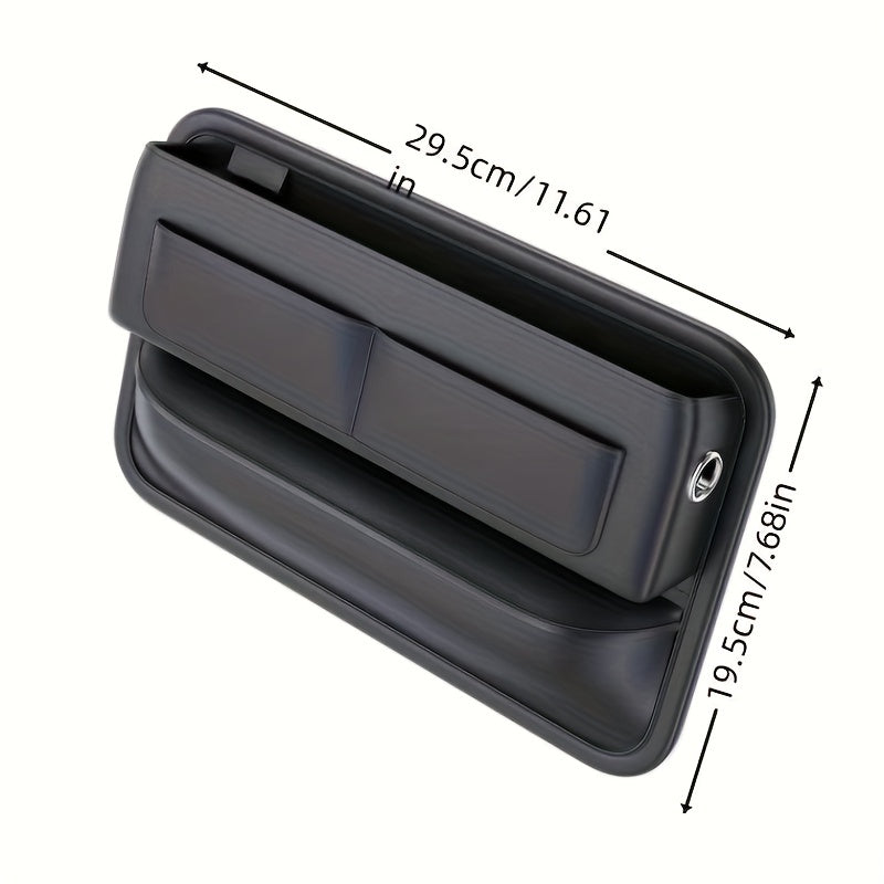 Car PU Leather Storage Box Front Seat Gap Padding