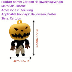 Cartoon Pumpkin Keychain for Backpacks