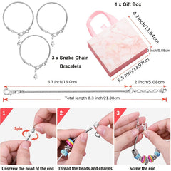 Charm Bracelet Making Kit Jewelry Making Supplies Beads Set