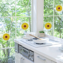 Sunflower Fly Trap Window Sticker for Indoor Use
