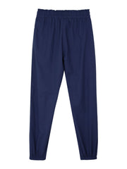 Solid Elastic Waist Cropped Pant Loose Comfy Summer Pants