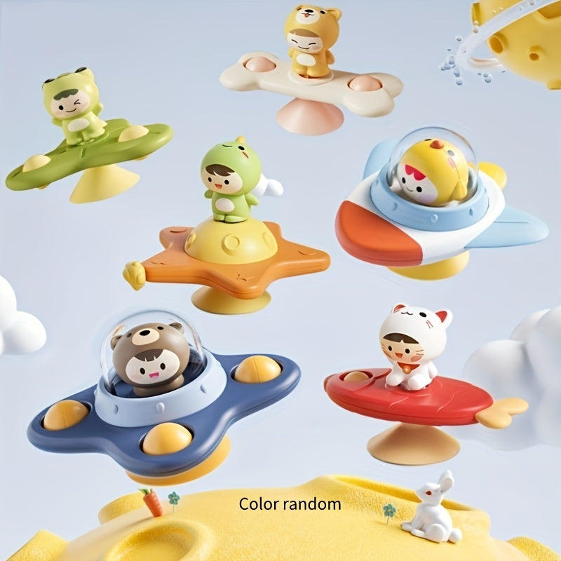 Rocket Spinning Top Toy Baby Cartoon Gyroscope
