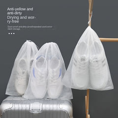 10pcs Dustproof Shoe Storage Bag for Travel and Drying Shoes