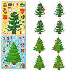 6 Sheets Christmas Make Your Own Stickers for Party Favors