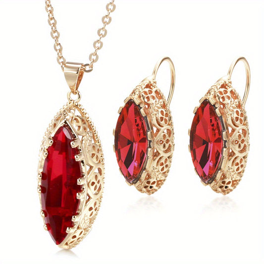 Zircon Clover Pattern Jewelry Set for Women