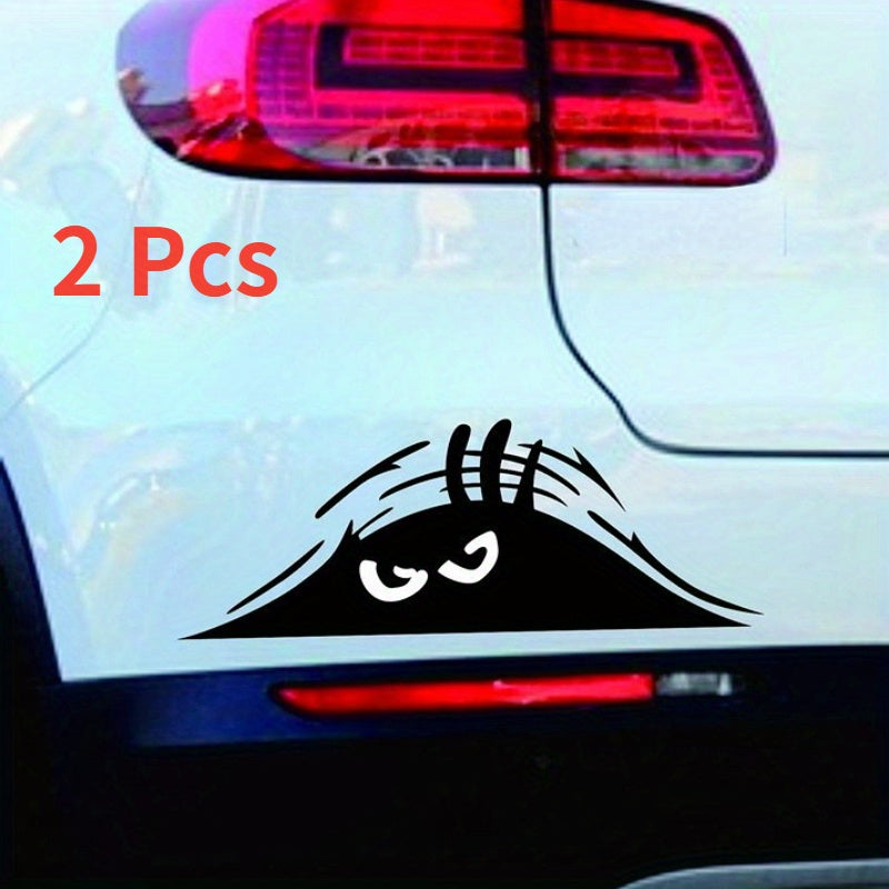 2pcs 3D Anime Elf Car Stickers Mirror Stickers Waterproof Car Accessorie