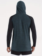 Men's Fast Drying Long Sleeve Hoodie Outdoor Sports Sweater