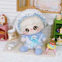 Sheep Doll Clothes Set - Jacket, Headband, Bib, Socks