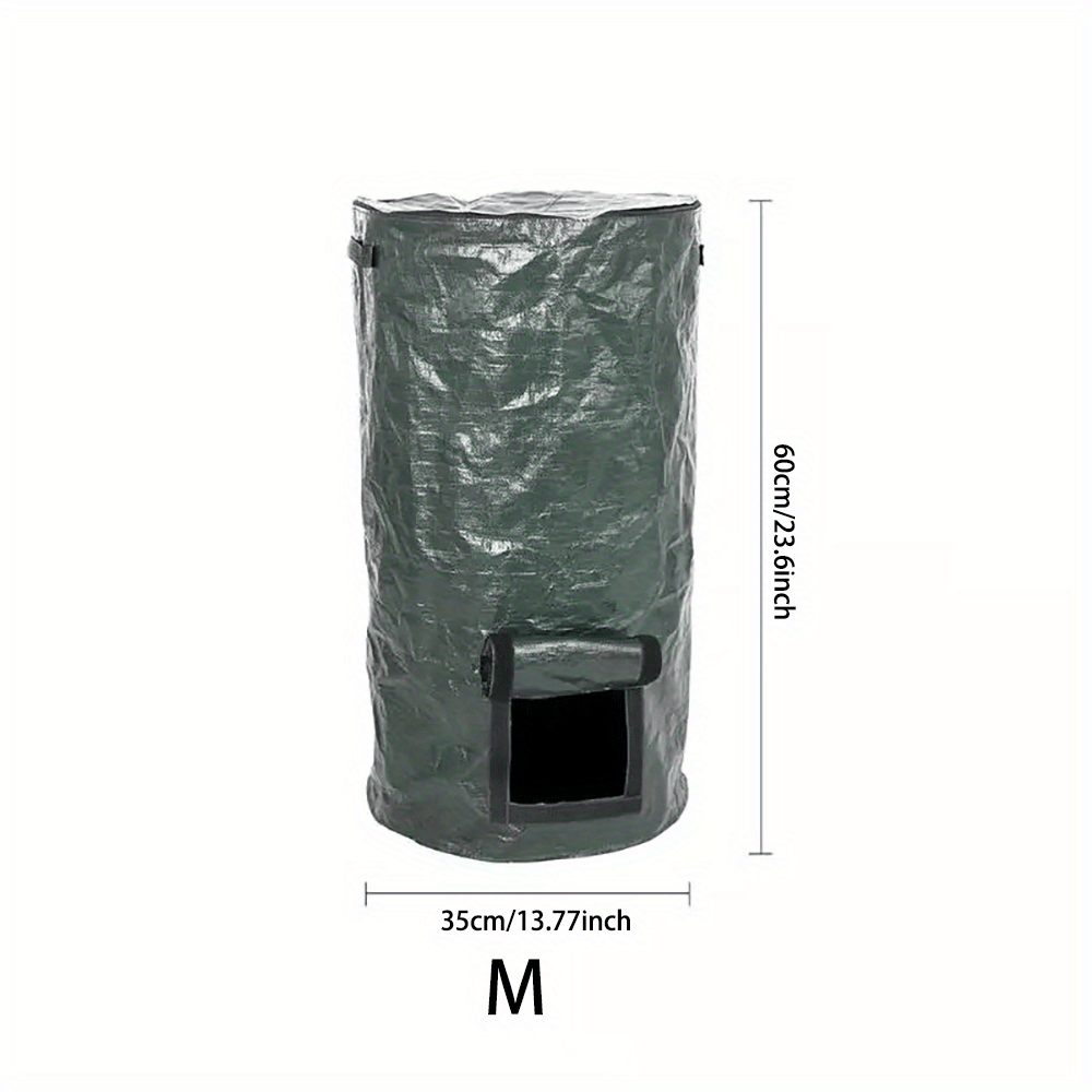 Large Lawn Garden Bag Compostable Heavy Garbage Bag Reusable