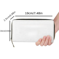 Flag Pattern Long Wallet Credit Card Organizer & ID Holder Women's Clutch Bag