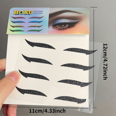 8pcs Glitter Eyeliner Stickers for Double Eyelid - Reusable and Long Lasting