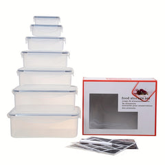 7Pcs High Airtight Food Storage Boxes With Lids