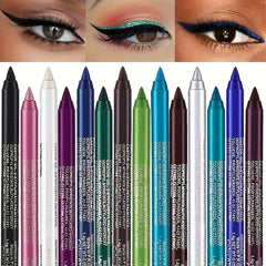 Metallic Glossy Smoky Eyeliner Long Lasting Waterproof Pen Eye Makeup