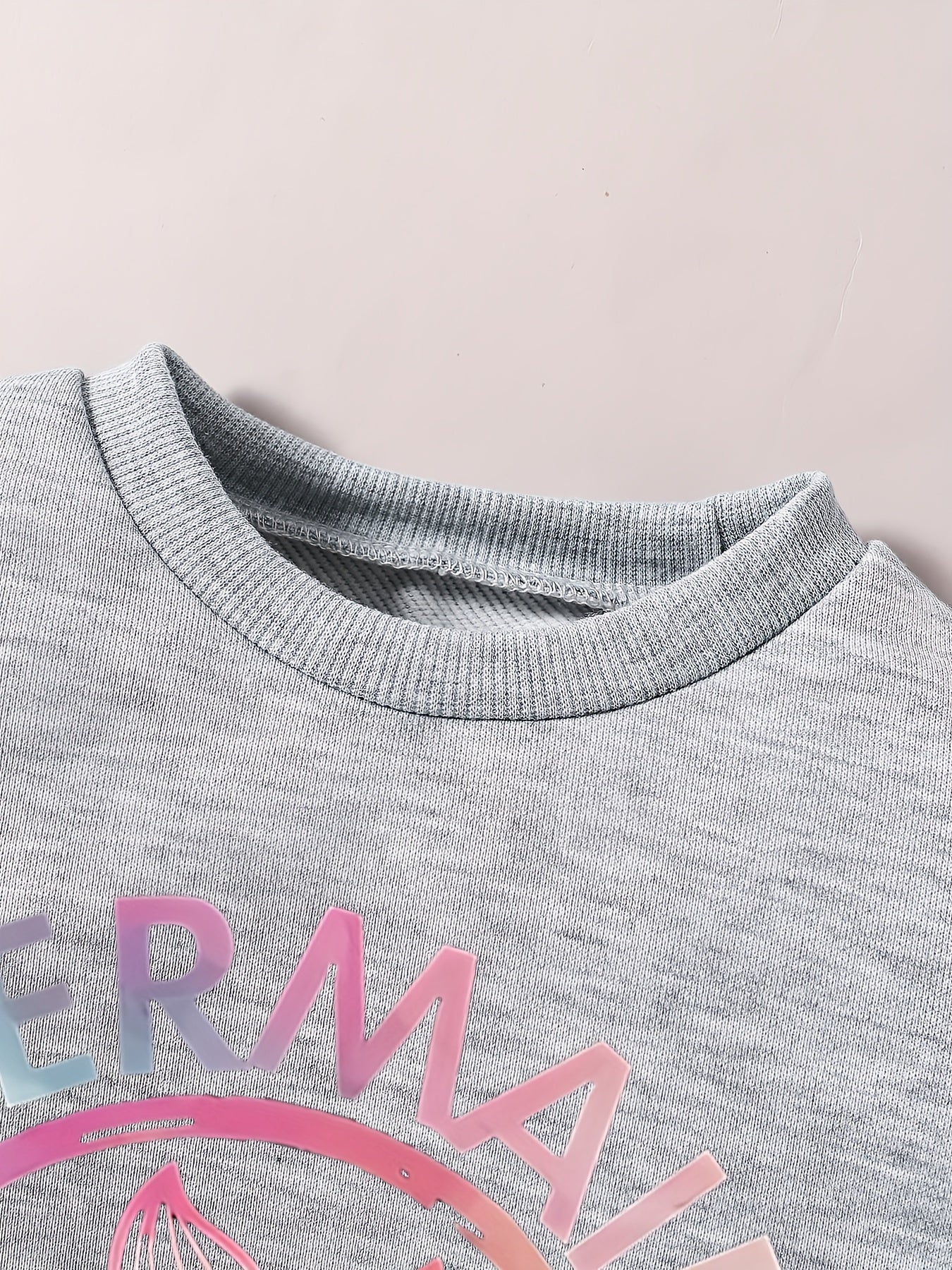 Mermaid Graphic Pullover & Pants Set - Baby Girl Casual Outfit