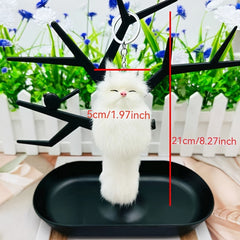 Cute Fox Pendant Keychain Plush Bag Charm Car Keychain