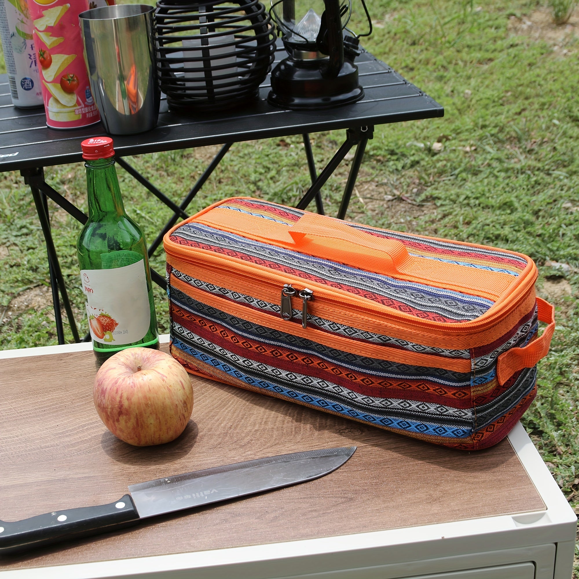 Durable Tableware Bag for Camping and Picnic