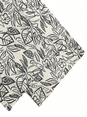  Graffiti Print Wide Leg Pants with Pockets