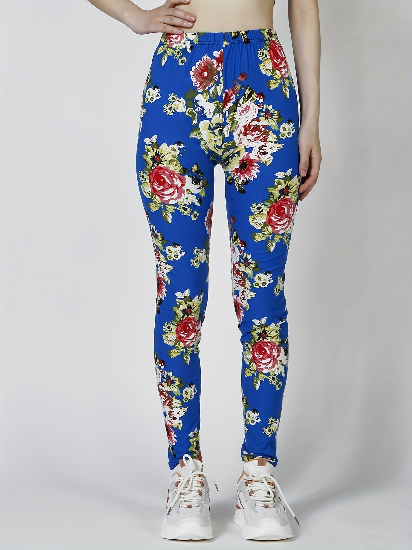Floral Print High Waist Yoga Leggings