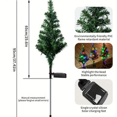 Solar Christmas Tree Lights Outdoor Garden Lawn Decor Flash Pine Lights