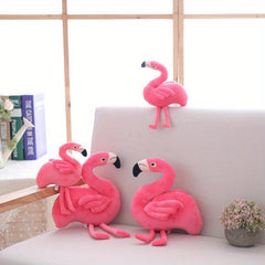 Pink Flamingo Plush Toy Soft Fluffy Stuffed Animal Perfect for Birthdays & Decor