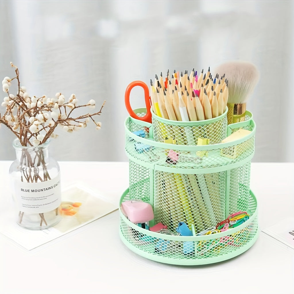 Large Capacity 360 Degree Rotating Pen Holder