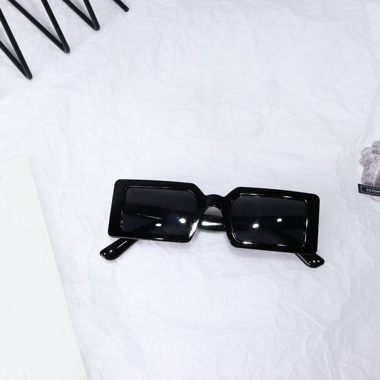Retro Jelly Square Frame Sun Glasses Stylish Sunshade Male Female Slim