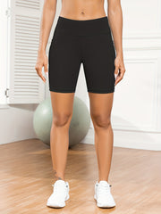 Women's Summer Butt Lifting Biker Shorts with Pockets for Sports & Yoga