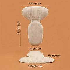 Memory Foam Half Size Heel Cushion for Shoes with Anti-wear
