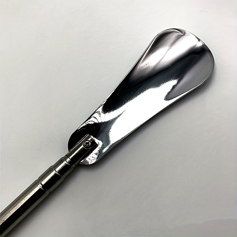 1pc Stainless Steel Retractable Shoehorn Long Shoe Puller