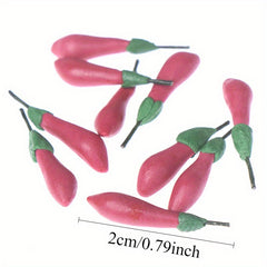 1:12 Scale Clay Fruits & Vegetables Realistic Models for Dollhouse Decor