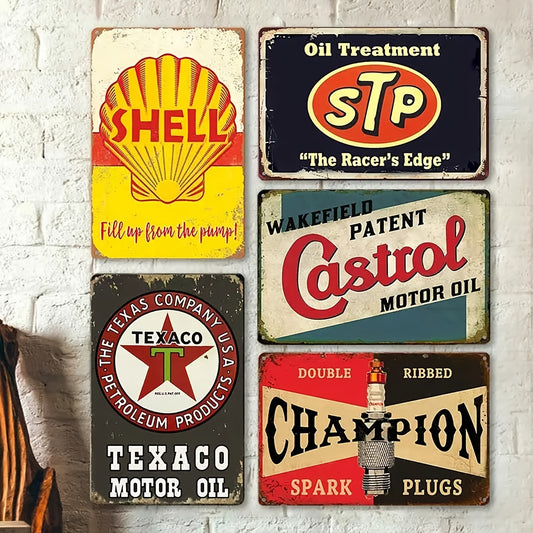 5pcs Vintage Wall Decor Today Joy Poster Tin Signs Motivational Quote
