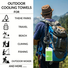 Microfiber Ice Silk Cooling Towels - Stay Cool & Dry During Workouts