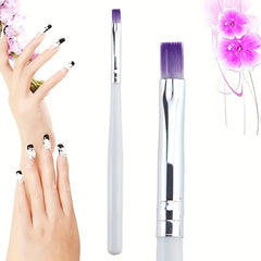 Gel Polish Nail Art Brush Flat Head Drawing Pen Manicure DIY Salon