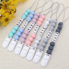 Personalized Pacifier Chain with Name for Boys & Girls - Easter Gift