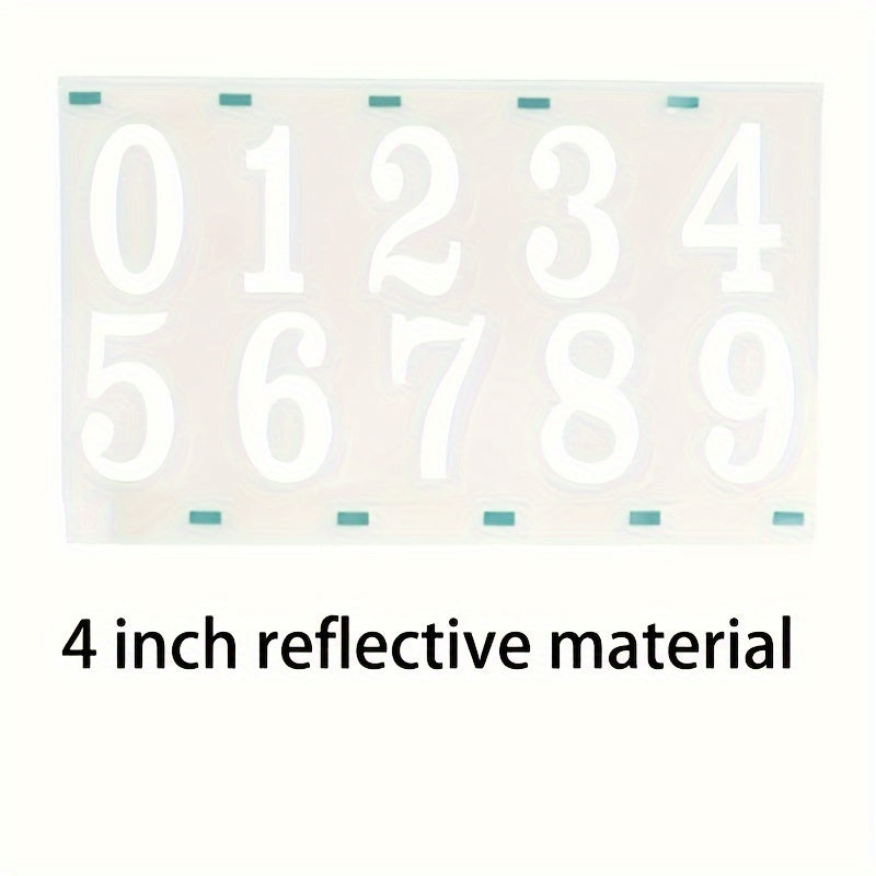Classic Style Vinyl Mailbox Numbers Sticker Decal - Waterproof Self Adhesive