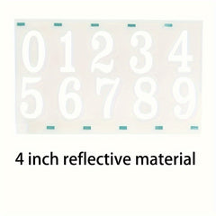 Classic Style Vinyl Mailbox Numbers Sticker Decal - Waterproof Self Adhesive